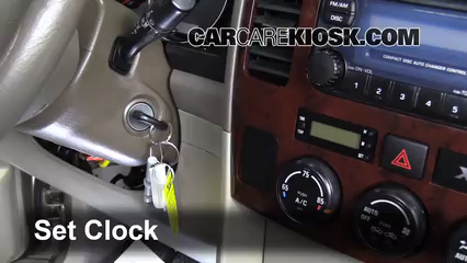 2003 Suzuki XL-7 Touring 2.7L V6 Clock Set Clock